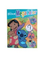 DISNEY STITCH MEGACOLOR + NAKLEJKI KOLOROWANKA DLA DZIECI LILO & STITCH