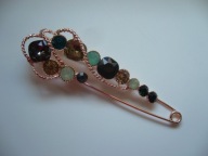 DUŻA BROSZKA AGRAFKA DO SWETRA KARDIGANU