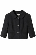 Karen Millen elegancki żakiet czarny krótki strukturalny klasyczny premium