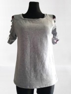 BLUZKA tęcza tęczowa rainbow ombre wycięta wycięcie wycięciami VINTAGE sext