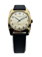 ZŁOCONY MĘSKI NARĘCZNY ZEGAREK WOSTOK 18J LATA 60-TE - IDEAŁ