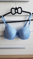 80C biustonosz usztywniany koronka baby blue j.NOWY