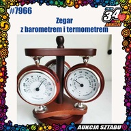 Zegar z barometrem i termometrem Sztab Rzeszów 7966