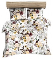 pościel bawełna lux 140x200 1x70x80 guzik B 382-3 dolores żółta