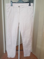 spodnie dżins up2fashion 46 pudrowy róż strecz proste ze średnim stan