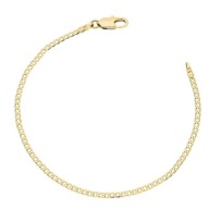 85729 Bransoletka stal chirurgiczna 316L pozłacana 18k pancerka 16 CM 2 MM