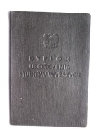 KRAKÓW UNIWERSYTET JAGIELLOŃSKI DYPLOM UKOŃCZENIA STUDIÓW WYŻSZYCH 1953