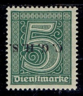 WYDANIE PLEBISCYTOWE 1920 r Fi U1 ** C.G.H.S. NADRUK ODWRÓCONY