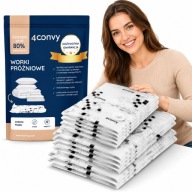 WORKI PRÓŻNIOWE NA UBRANIA POŚCIEL MOCNE BEZPIECZNE ZESTAW 9 SZT 4XS 3M 2L