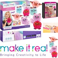 Prezent Dla Dziewczynki Zestaw DO TWORZENIA BRELOCZKÓW Puchate Kotki