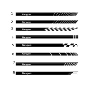 renault kangoo naklejki sportowe pasy oracal 551