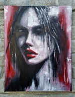 Obraz akrylowy ręcznie malowany "Ona"