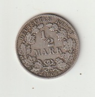 Niemcy-Cesarstwo 1/2 marki 1906 D