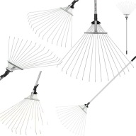 GRABIE WACHLARZOWE DO LIŚCI I TRAWY REGULOWANE METALOWE SZEROKA GŁOWICA 154