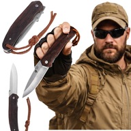 NÓŻ SKŁADANY FINKA DOMINATOR 20CM STAL NIERDZEWNA WOOD TRAPER +GRATIS EBOOK