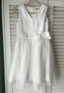 Friboo sukienka tiulowa odświętna piękna biała wesele przyjęcie 146