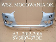 Zderzak przód przedni Audi A3 8V3807437DE 8V3 8V spryski 2012-2016 srebrny