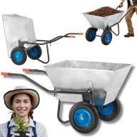 TACZKA WÓZEK KOLEBA JAPONKA OCYNKOWANY PASZOWY OGRODOWY SPAWANY STALOWY 250