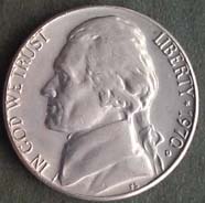 5 centów - 1970 "D" USA - T. Jefferson - Denver