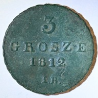 3 grosze 1812 IB - Księstwo Warszawskie
