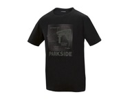 PARKSIDE czarny T-SHIRT wiertarka narzędzie BAWEŁNA BIO eko NOWY L 52/54