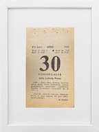 KARTKA Z KALENDARZA 1984-07-30 ORYGINAŁ W RAMCE, PREZENT NA URODZINY