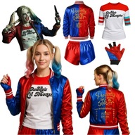 STRÓJ HARLEY QUINN PRZEBRANIE KOSTIUM HALLOWEEN JOKER BATMAN GOTHAM 4EL S