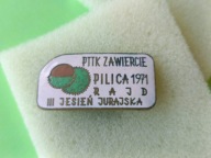 Stara Odznaka Emalia- RAJD III JESIEŃ JURAJSKA- PILICA 1971 -PTTK ZAWIERCIE