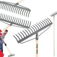 GRABIE METALOWE 18 ZĘBÓW 46 x 154cm KOTARBAU