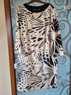 SOLAR SUKIENKA BIAŁA Z CZARNYM WZOREM r. 42