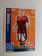 Karta topps match attax autograf AS Roma Lucas Digne Champions League