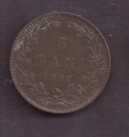 Rumunia - 5 Bani 1867 rok