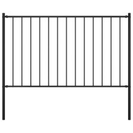 Panel ogrodzeniowy ze słupkami, kryta proszkowo stal, 1,7x0,75m