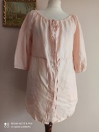 LAURA ASHLEY TUNIKA lniana kieszenie troki 38/40