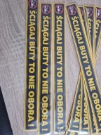 Naklejka na drzwi ŚCIĄGAJ BUTY TO NIE OBORA laminowana handmade