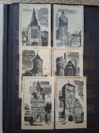 Etykiety zapałczane gabinetowe Zamki sztuk 6