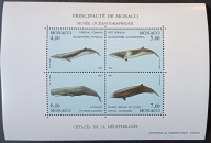 MONAKO - Blok 58 ** - czysty - WIELORYBY - 14 Euro.