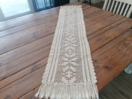 PRACA RĘCZNA SZYDEŁKO BAWEŁNIANY BIEŻNIK SERWETA ZAZDROSTKA 34x152 nr.28