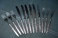 NOŻE + WIDELCE 12 szt