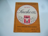 PRL STARA ETYKIETA Z KOLEKCJI WINO SMAKOSZ BYDGOSZCZ / NAKŁO N/NOTECIĄ