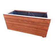 Donica ogrodowa drewniana duża 80x43x40