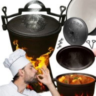 KOCIOŁEK ŻELIWNY EMALIOWANY STAZER 8L GRAWER DZIK GARNEK OGNISKO PRO