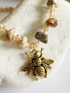 Naszyjnik handmade Mucha Fly Crazy Agat