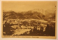 ZAKOPANE i TATRY. Widok w stronę Giewontu i Kasprowego, CZYSTA, STARA