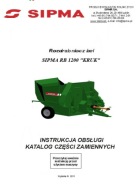 SIPMA RB 1200 KRUK - instrukcja obsługi, katalog części (2016-19)