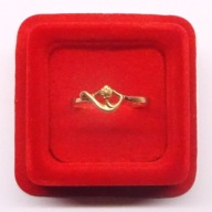 Pierscionek złoty - 14 K - 1.3 gram - proba 583