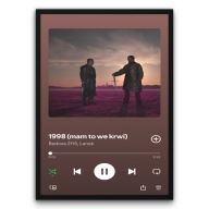 Plakat z ramą 21x30cm 1998 Bedoes rap muzyka SBM| Pomysł na Prezent