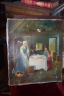 W izbie mieszkalnej - olej na płótnie.