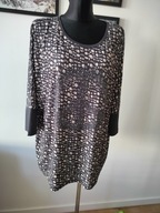 Bluzka damska 48 bluza lejącą z pazurem szykowna z klasą oversize