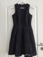 Wizytowa granatowa sukienka H&M - XS